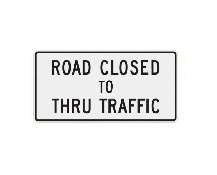 Sign that reads "Road closed to through traffic" - News Image